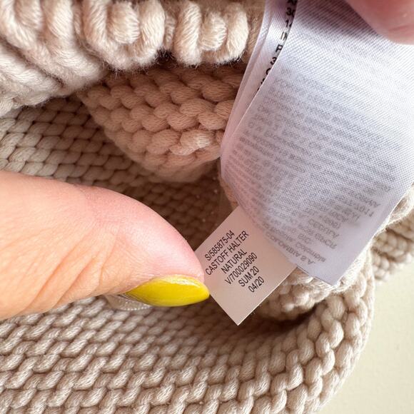 Banana Republic Cream Knit Castoff Halter Tank Top Sweater - XS - Picture 5 of 9